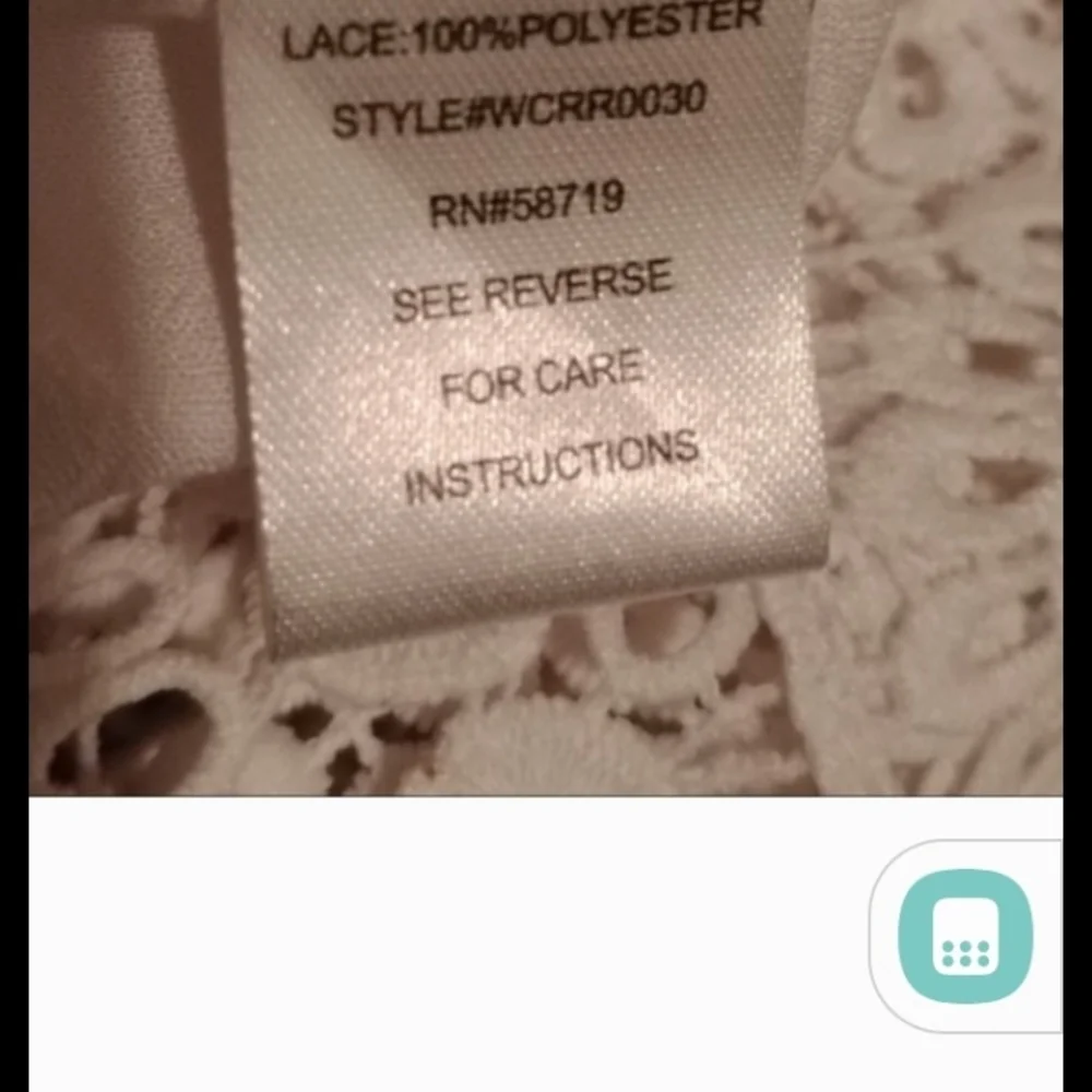 Notations White Crochet Trim Open Front Jacket - Picture 5 of 6